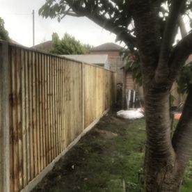 Fence installed by our team 